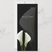 Calla Lily Bewaar de Datum Aankondiging (Achterkant)