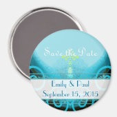 Calla Lily bewaart de Datum Magnet (Voorkant / Achterkant)