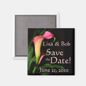 Calla Lily bewaart de Datum Magnet (Voorkant / Achterkant)