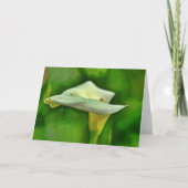 Calla Lily Bloemen Bloemen Art Note Kaart (Voorkant)