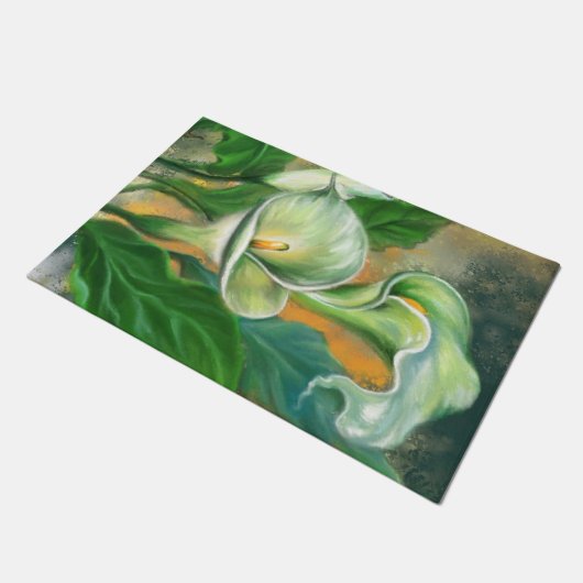 Calla Lily Bloemen Deurmat (Schuin)