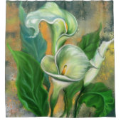 Calla Lily Bloemen Douches Gordijn (Voorkant)