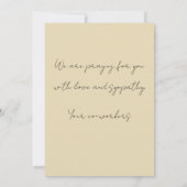  Calla Lily Bloemen Sympathie Kaart (Achterkant)