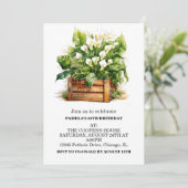 Calla Lily Bloemen Verjaardagsfeestuitnodigingen Kaart (Staand voorkant)