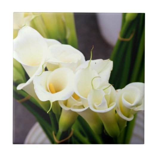 calla lily bouquet tile tegeltje (Voorkant)