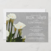 Calla Lily Bridal Shower Invitaties Kaart (Voorkant)