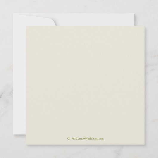 Calla Lily Bridal Shower Invitaties Kaart (Achterkant)