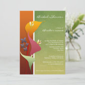 Calla Lily Bridal Shower Invitaties Kaart (Staand voorkant)