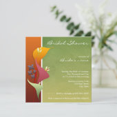 Calla Lily Bridal Shower Invitaties Kaart (Staand voorkant)