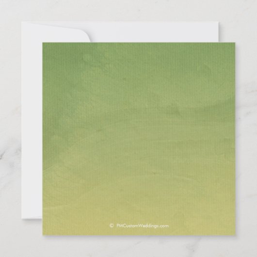 Calla Lily Bridal Shower Invitaties Kaart (Achterkant)