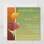 Calla Lily Bridal Shower Invitaties Kaart (Voorkant)