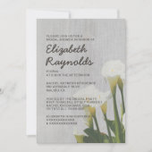 Calla Lily Bridal Shower Invitaties Kaart (Voorkant)