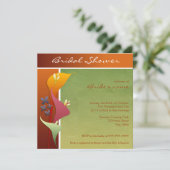 Calla Lily Bridal Shower Invitaties Kaart (Staand voorkant)