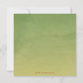 Calla Lily Bridal Shower Invitaties Kaart (Achterkant)