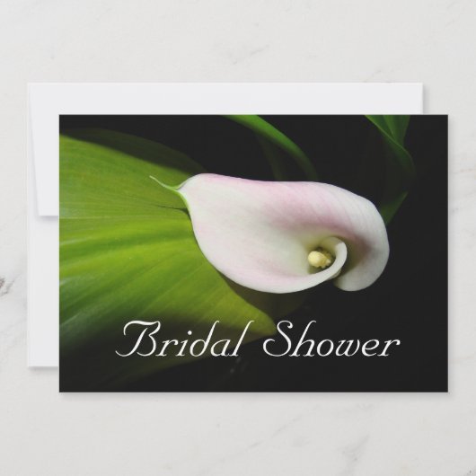 Calla Lily Bridal Shower Kaart (Voorkant)