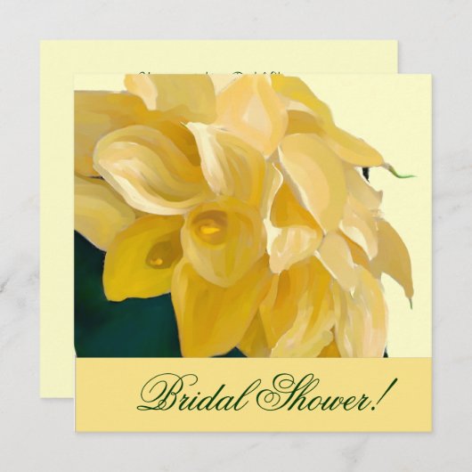 Calla Lily Bridal Shower Kaart (Voorkant / Achterkant)