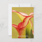 Calla Lily Bridal uitnodiging (Achterkant)