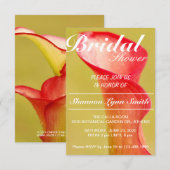 Calla Lily Bridal uitnodiging (Voorkant / Achterkant)