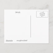 Calla-Lily-Briefkaart Aankondigingskaart (Achterkant)