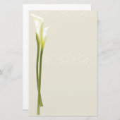 Calla Lily briefpapier (Voorkant / Achterkant)