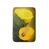 Calla Lily Bright Yellow Leaves Bokeh Badmat (Voorkant Verticaal)