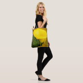Calla Lily Bright Yellow Leaves Bokeh Tote Bag (Op model)