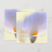 Calla lily/bruiloft Uitnodigingen (Voorkant / Achterkant)