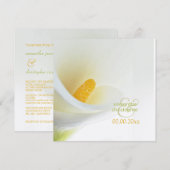 Calla lily/bruiloft Uitnodigingen (Voorkant / Achterkant)