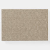 Calla Lily Burlap en Lace bruiloft gastenboek (Achterkant)