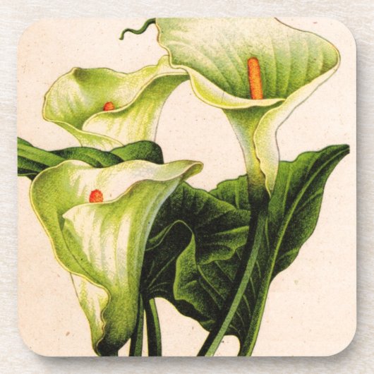 calla lily calla lilies drankjes onderzetter (Voorkant)