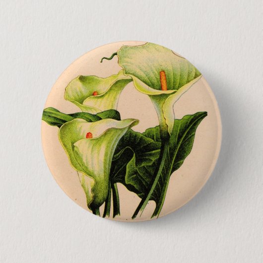 calla lily calla lilies ronde button 5,7 cm (Voorkant)