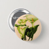 calla lily calla lilies ronde button 5,7 cm (Voorkant /achterkant)