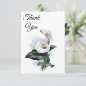 Calla Lily Dank je Kaart (Staand voorkant)