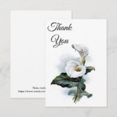 Calla Lily Dank je Kaart (Voorkant / Achterkant)