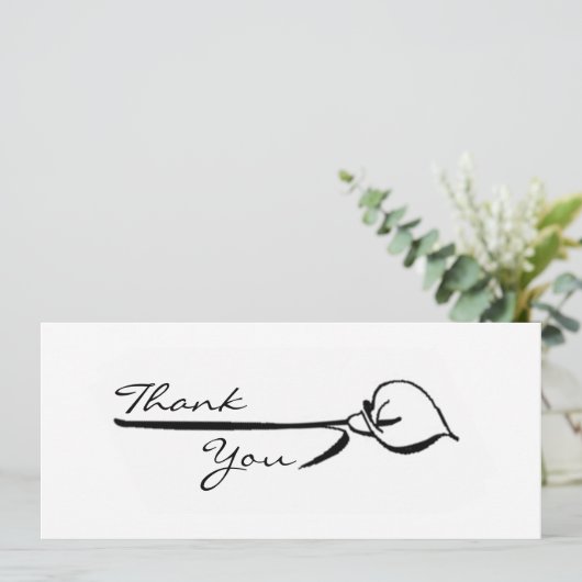 Calla Lily Dank je Kaart (Staand voorkant)