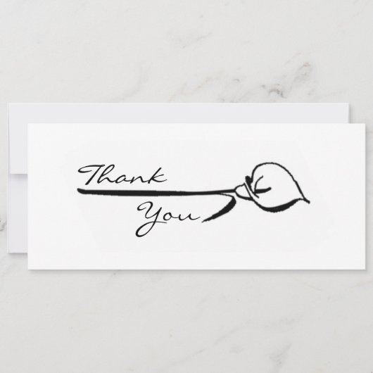 Calla Lily Dank je Kaart (Voorkant)