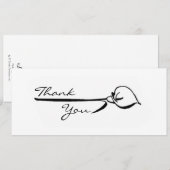 Calla Lily Dankjewel Kaart (Voorkant / Achterkant)