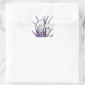 Calla Lily Design Vierkante Sticker (Tas)