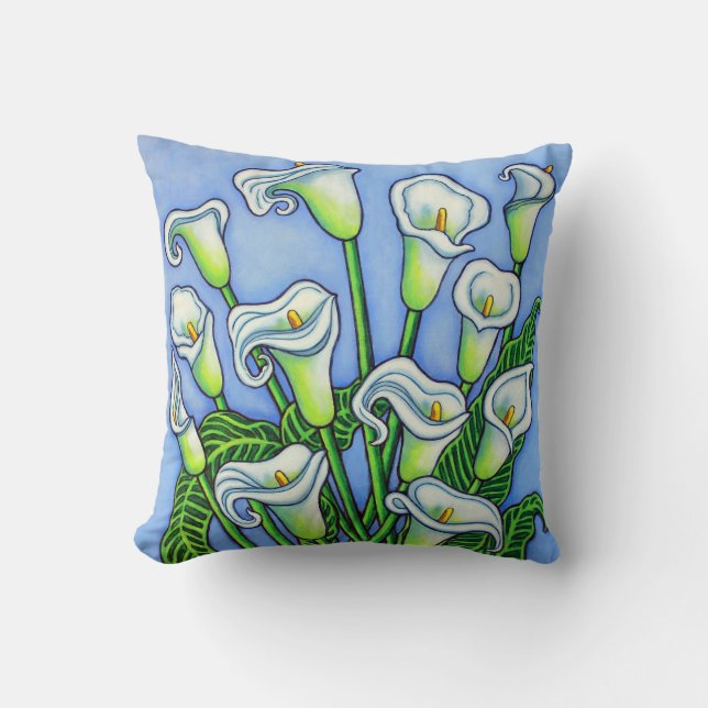 Calla Lily Dreaming Pillow van Lisa Lorenz Kussen (Voorkant)