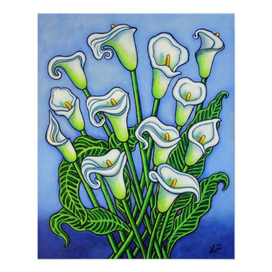 Calla Lily Dreaming Print van Lisa Lorenz Perfect Poster (Voorkant)