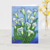 Calla Lily Dreaming Wenskaart van Lisa Lorenz Kaart (Gele Bloem)