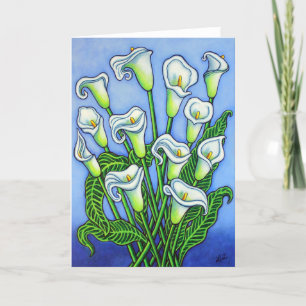 Calla Lily Dreaming Wenskaart van Lisa Lorenz Kaart