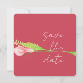 Calla Lily Elegant Save The Date Aankondiging