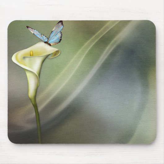 Calla Lily en Butterfly Muismat (Voorkant)