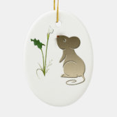 Calla lily en mouse Ornament (Achterkant)