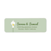 Calla Lily Etiket (Voorkant)