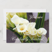 calla lily event-uitnodiging kaart (Voorkant)