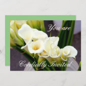 calla lily event-uitnodiging kaart (Voorkant / Achterkant)