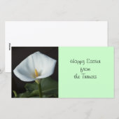 Calla Lily Feestdagenkaart (Voorkant / Achterkant)