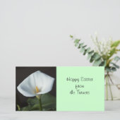 Calla Lily Feestdagenkaart (Staand voorkant)